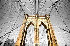Classy Art - Brooklyn Bridge 40x60 Brilliant Tempered Glass