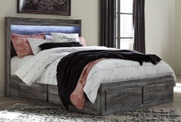 Ashley Furniture - Baystorm King 6-Drawer Platform Storage Bed