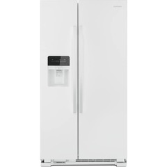 Amana - 21.2 cu ft Side-by-Side Frig w/Water&Ice - White