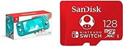 Nintendo Switch Lite Turquoise W/128GB SD Card