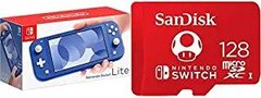 Nintendo Switch Lite Blue W/128GB SD Card