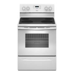 Whirlpool - 4.8cf White SmoothTop w/Flexheat-Self Cleaning