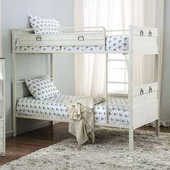 Furniture Of America - McCredmond White Twin/Twin Metal Bunkbeds