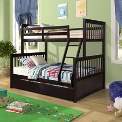 Simply Bunk Bed! - Twin/Full A-Frame with 3 Drawers