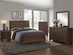 Crown Mark - Farrow Chocolate Queen Bed, D/M, & Night Stand