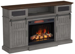 Manning Infrared Fireplace with Soundbar