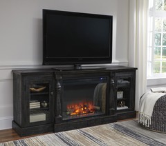 Ashley Furniture - Mallacar TV Stand w/Fireplace
